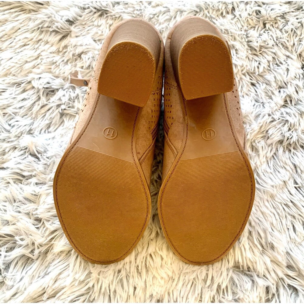 Universal Thread Peep Toe Heel Booties in Tan Collie Size 11 - Picture 7 of 8